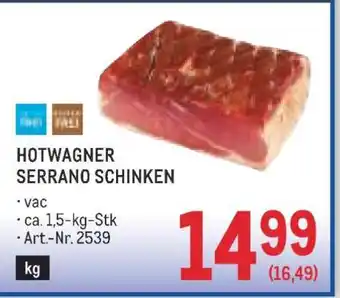 HOTWAGNER SERRANO SCHINKEN