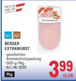 Metro BERGER EXTRA WURST Angebot