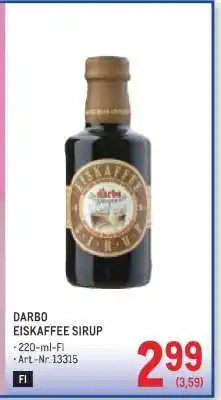 Metro DARBO EISKAFFEE SIRUP Angebot