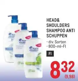 Metro HEAD& SHOULDERS SHAMPOO ANTI SCHUPPEN Angebot