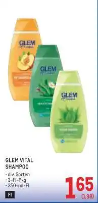 Metro Glem Vital Shampoo Angebot