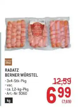 Metro Radatz Berner-Würstel Angebot