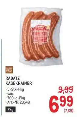 Metro Radatz Käsekrainer Angebot