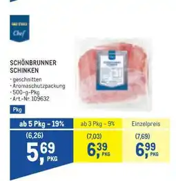 Metro Schönbrunner Schinken Angebot