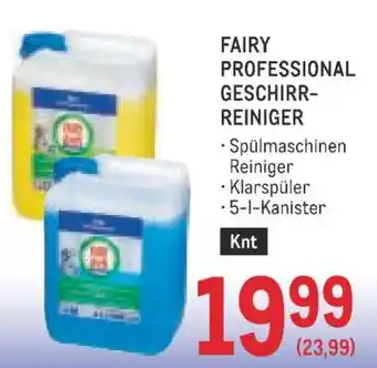 Metro FAIRY PROFESSIONAL GESCHIRRREINIGER Angebot