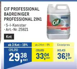 Metro CIF PROFESSIONAL BADREINIGER PROFESSIONAL 2IN1 Angebot