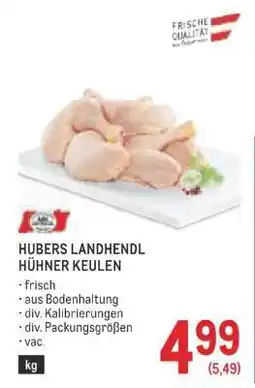 Metro Hubers Landhendl Hühner Keulen Angebot