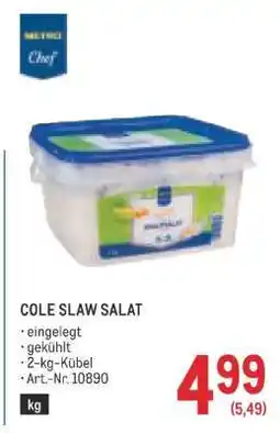 Metro COLE SLAW SALAT Angebot