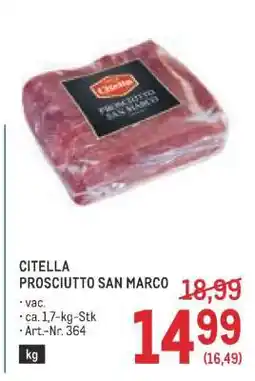 Metro Citella Prosciutto San Marco Angebot