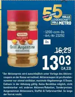 Metro GRILL ARGENTINA Angebot