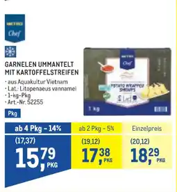 Metro Garnelen ummantelt mit Kartoffelstreifen Angebot