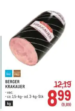 Metro Berger Krakauer Angebot