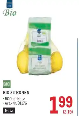 Metro Bio-zitronen Angebot