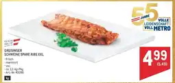Metro GREISINGER SCHWEINE SPARE RIBS XXL Angebot