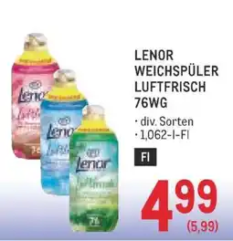 Metro LENOR WEICHSPÜLER LUFTFRISCH 76WG Angebot