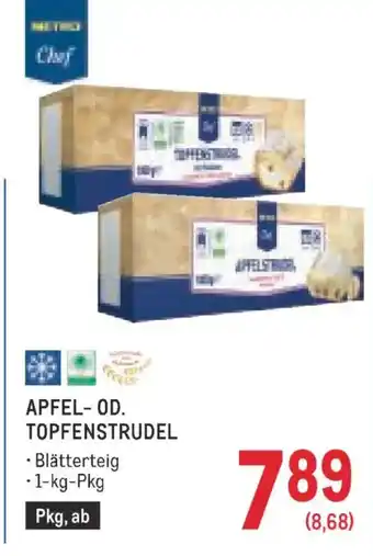 Metro Apfel- od. topfenstrudel Angebot