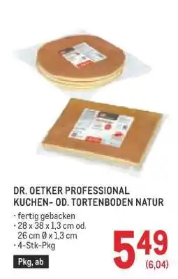 Metro DR. OETKER PROFESSIONAL KUCHEN- OD. TORTENBODEN NATUR Angebot