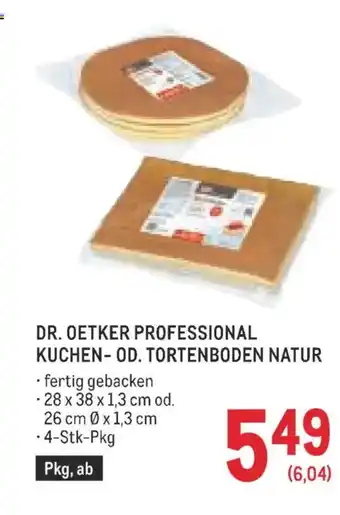 Metro Dr. oetker professional kuchen- od. tortenboden natur Angebot