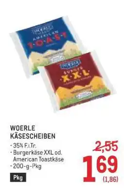 Metro Woerle Käsescheiben Angebot