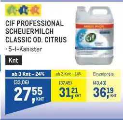 Metro CIF PROFESSIONAL SCHEUERMILCH CLASSIC OD. CITRUS Angebot