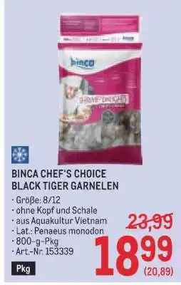 Metro BINCA CHEF'S CHOICE BLACK TIGER GARNELEN Angebot