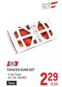 Metro Tomaten rund rot Angebot