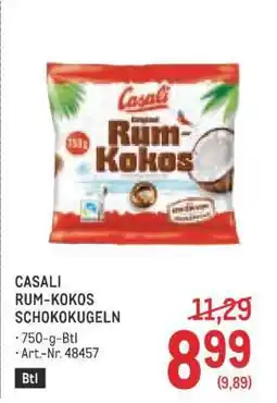 Metro CASALI RUM-KOKOS SCHOKOKUGELN Angebot