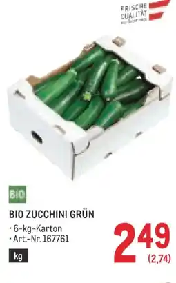 Metro Bio zucchini grün Angebot