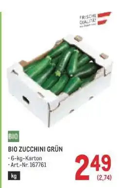 Metro BIO ZUCCHINI GRÜN Angebot