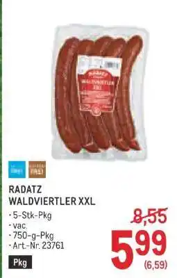 Metro Radatz Waldviertler XXL Angebot