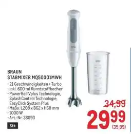 Metro BRAUN STABMIXER MQ50001MWH Angebot
