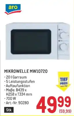 Metro Mikrowelle mw10720 Angebot