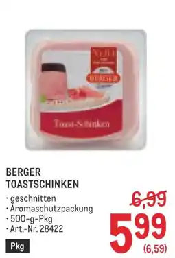 Metro Berger Toastschinken Angebot