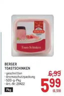 Metro Berger Toastschinken Angebot
