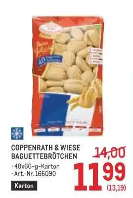 Metro COPPENRATH & WIESE BAGUETTEBRÖTCHEN Angebot