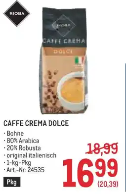 Metro Caffe crema dolce Angebot