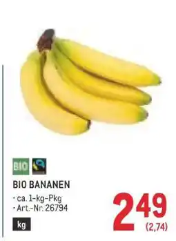 Metro Bio Bananen Angebot