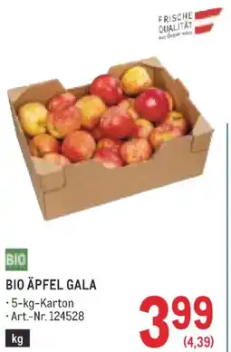 Metro Bio äpfel gala Angebot