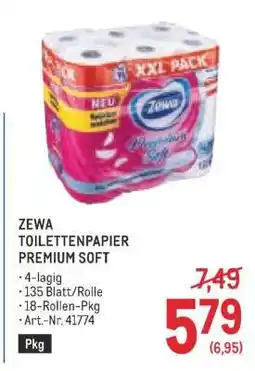 Metro ZEWA TOILETTENPAPIER PREMIUM SOFT Angebot