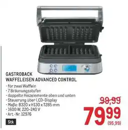 Metro GASTROBACK WAFFELEISEN ADVANCED CONTROL Angebot