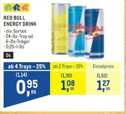 Metro Red bull energy drink Angebot