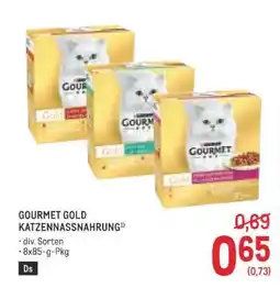 Metro GOURMET GOLD KATZENNASSNAHRUNG Angebot