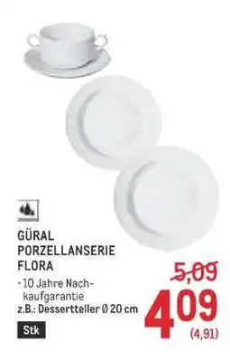 Metro GÜRAL PORZELLANSERIE FLORA Angebot