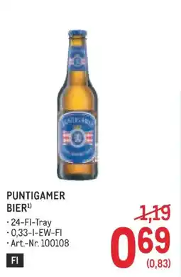 Metro Puntigamer Bier Angebot