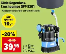 Thomas Philipps Güde Regenfass- Tauchpumpe GFP 5201 Angebot