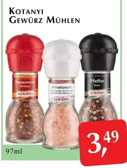 Winkler Markt Kotanyi gewürz mühlen Angebot