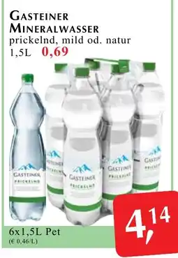 Winkler Markt Gasteiner mineralwasser prickelnd, mild od. natur Angebot