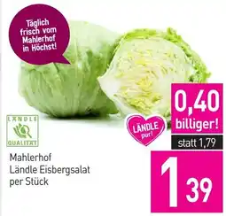 Sutterlüty Mahlerhof Ländle Eisbergsalat Angebot