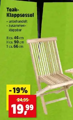 Thomas Philipps Teak- Klappsessel Angebot