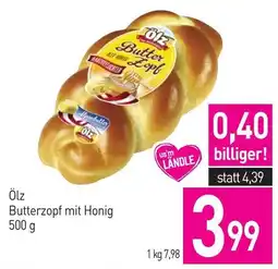 Sutterlüty Ölz Butterzopf mit Honig Angebot